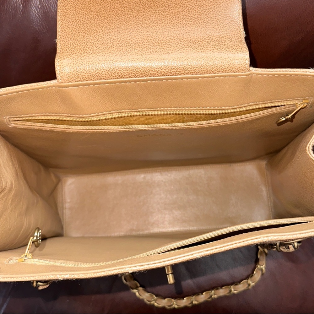 🔥🔥🔥Authentic Chanel Caviar Leather Shoulder Bag Tote - Picture 9 of 13